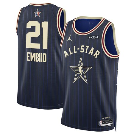 Unisex #21 Joel Embiid Navy 2024 NBA All-Star Game Swingman Jersey